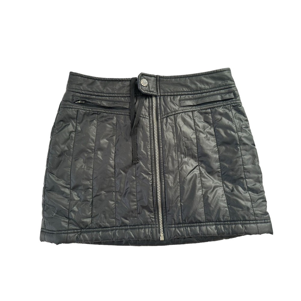 Athleta Snow Stomper Puffer Insulated Womens Size 4 Black Skirt